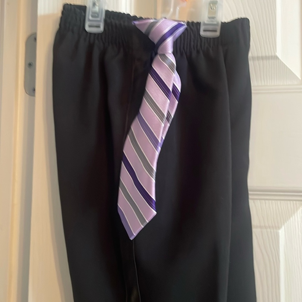 VanHeusen dress pants + tie